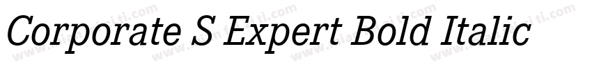 Corporate S Expert Bold Italic OsF字体转换